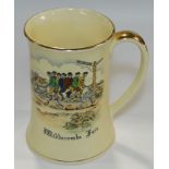 CROWN DEVON MUSICAL WIDDLECOMBE FAIR TANKARD