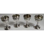 4 SILVER KIDDUSTI CUPS, FRENCH STRIKE MARKS