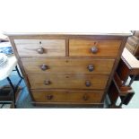 MAHOGANY 5 DRAWER CHEST