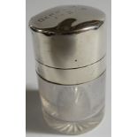 SILVER HINGED LID SCENTS BOTTLE DEPOT RM 1-9-10