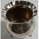 SILVER POT ON THREE FEET