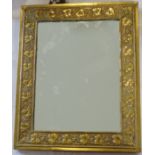 BRASS ARTS & CRAFTS SQUARE WALL MIRROR