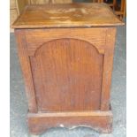 OAK LIDDED BOX & GALV PAN