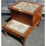 PITCH PINE STEP COMMODE