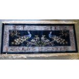 CHINESE FRINGED PEACOCK RUG