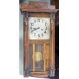 MAHOG PENDULUM WALL CLOCK