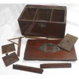 ROSEWOOD STATIONERY BOX A/F