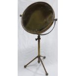 VICTORIAN BRASS SHAVING MIRROR