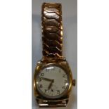 9CT GOLD CASED WRISTWATCH