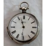 SILVER POCKET WATCH MURET GENEVE