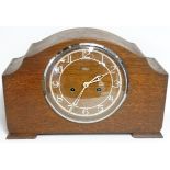 SMITHS OAK MANTEL CLOCK