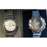 SEIKO 5 WRISTWATCH + SEIKO CHRONOGRAPH WATCH