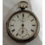 SUPERIOR ENGLISH LEVER SILVER CASED POCKET WATCH JAS REID & BROS, CHESTER STREET, COVENTRY