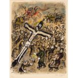 MARC CHAGALL(Witebsk 1887 - 1985 Saint-Paul-de-Vence)Le Martyr.1970.Farblithografie. 25/50. Unten