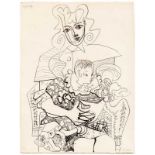 PABLO PICASSO(Málaga 1881 - 1973 Mougins)Inès et son enfant.1947.Lithografie. 18/50. Unten rechts