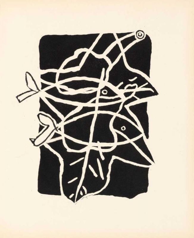 GEORGES BRAQUE(Argenteuil 1882 - 1963 Paris)Le soleil des eaux.1949.Portfolio mit 1 Farbradierung - Image 3 of 3