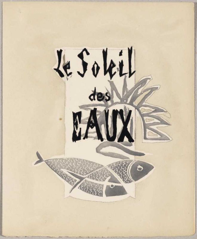 GEORGES BRAQUE(Argenteuil 1882 - 1963 Paris)Le soleil des eaux.1949.Portfolio mit 1 Farbradierung