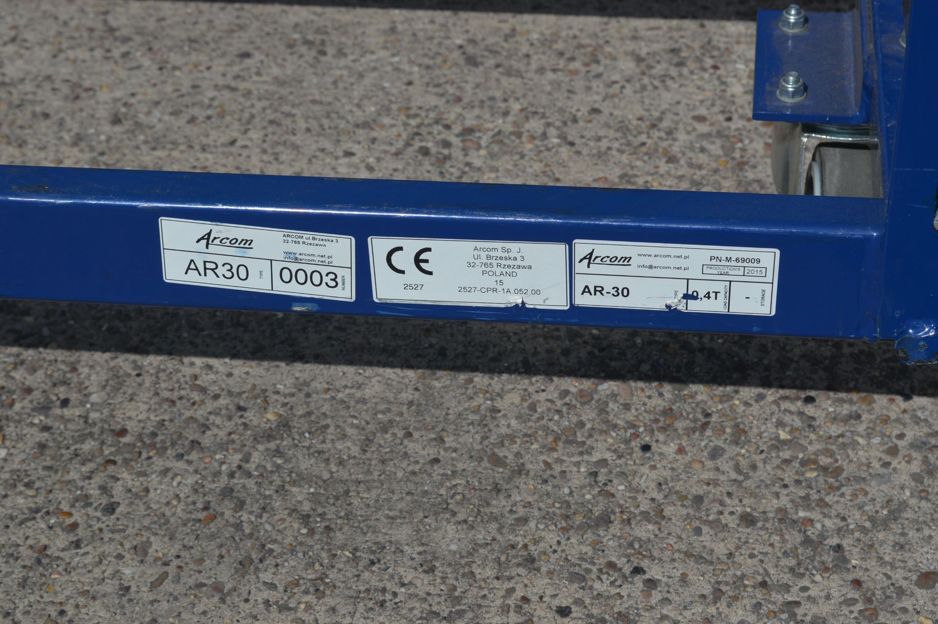 Arcom AR30 Foldable Tyre Storage Trolley (2015) Capacity 0.4T (Located In Minworth, Birmingham - Image 6 of 7