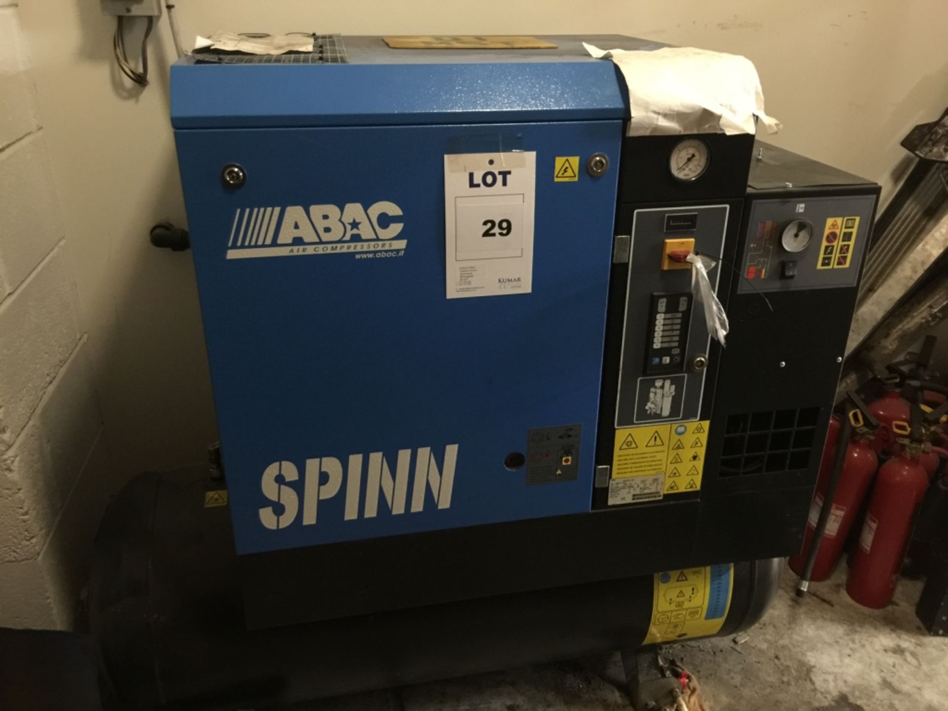 ABAC Receiver Mounted Air Compressor Type Spinn.E1110 270 Product NR 4152008073 Serial No. CAI682250 - Image 10 of 12