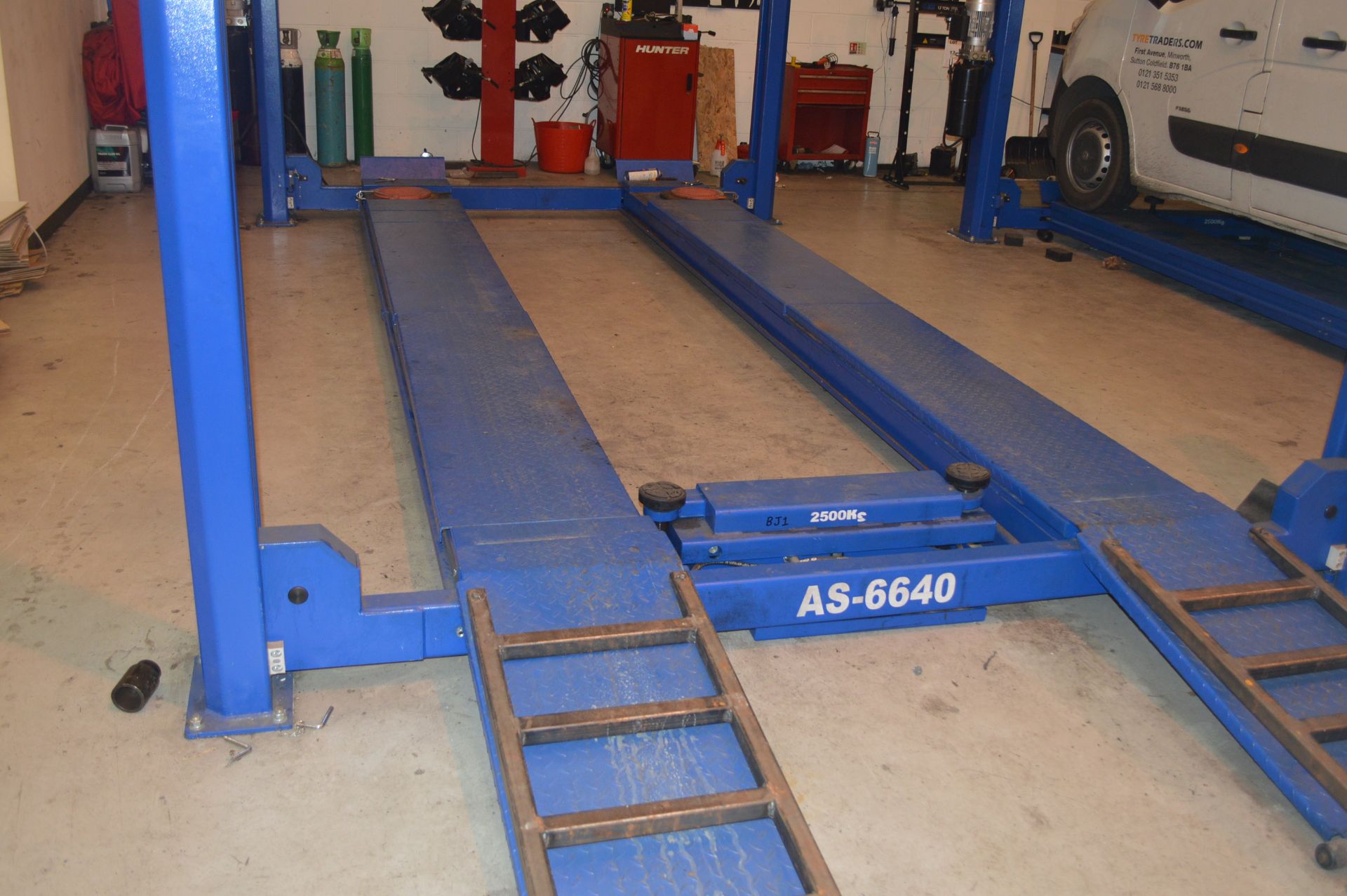 Automotech AS 6640 Four Poster Alignment Lift 4000kg Capacity with 2500kg Rolling Jack Beam & - Image 2 of 10