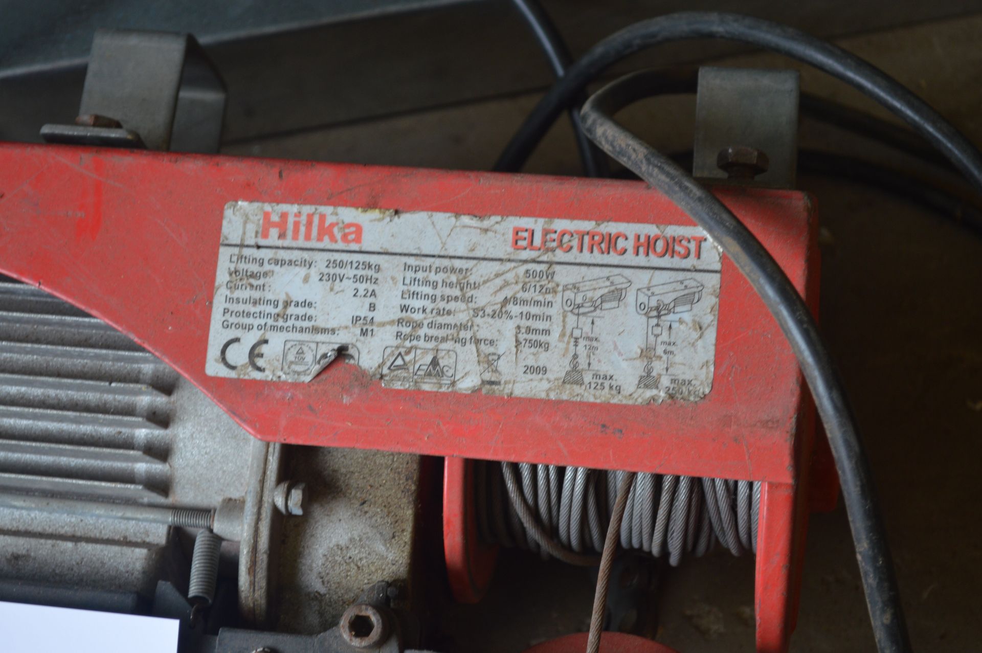2: Hilka Electric Hoist (Located In Lincoln LN1. Collection on 27th April 2016 by Appointment only) - Image 3 of 7