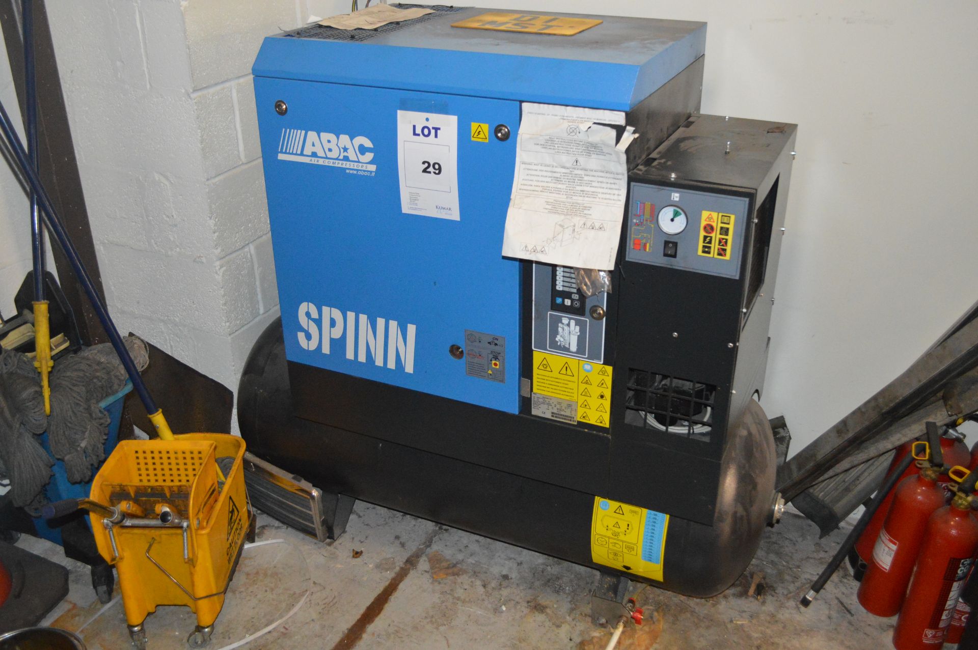 ABAC Receiver Mounted Air Compressor Type Spinn.E1110 270 Product NR 4152008073 Serial No. CAI682250 - Image 2 of 12