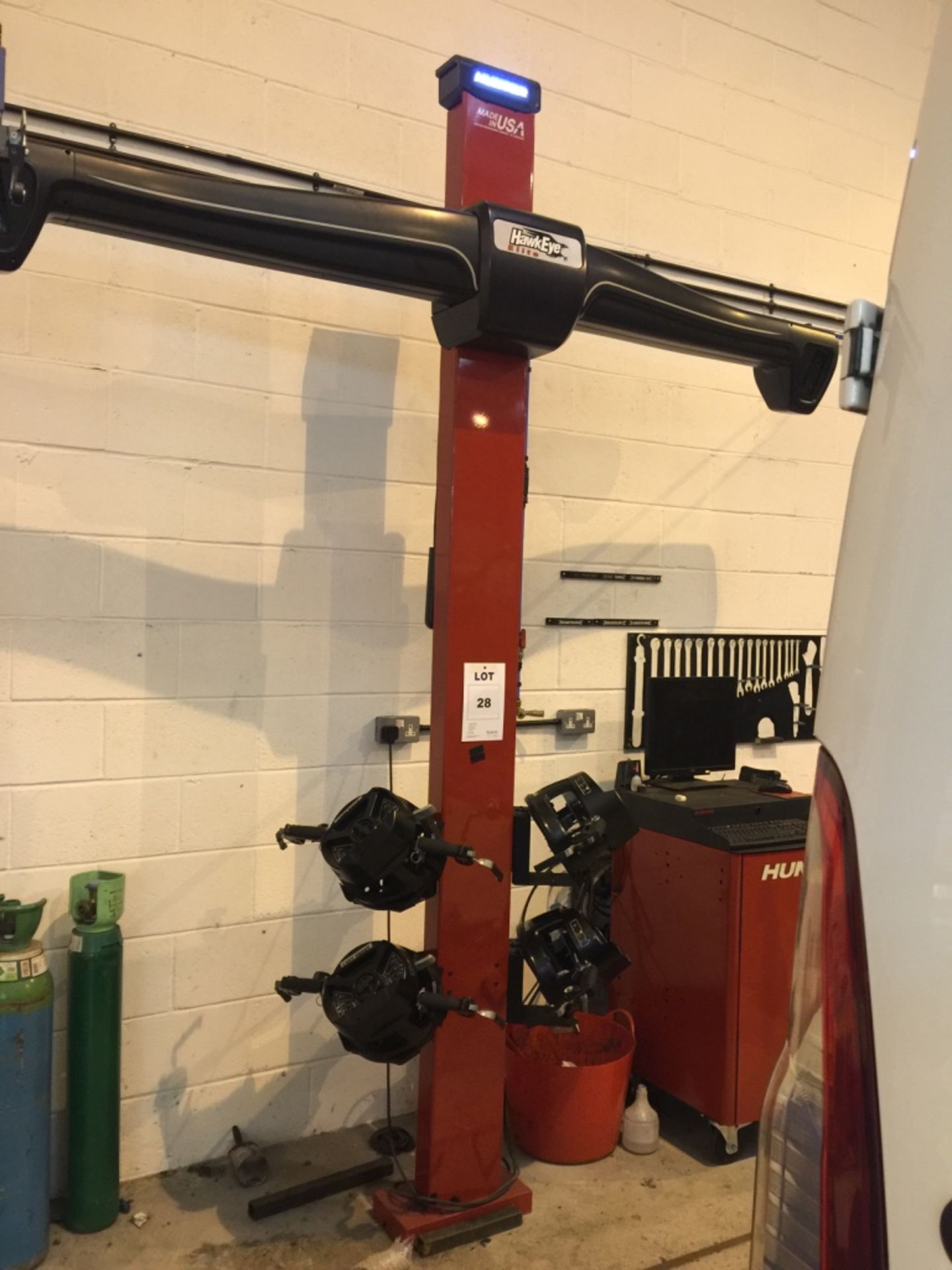 Hunter Hawk Eye Elite - FC 4 Wheel Laser Alignment System. Serial No: JXB1129 Year 2014 with - Image 12 of 44