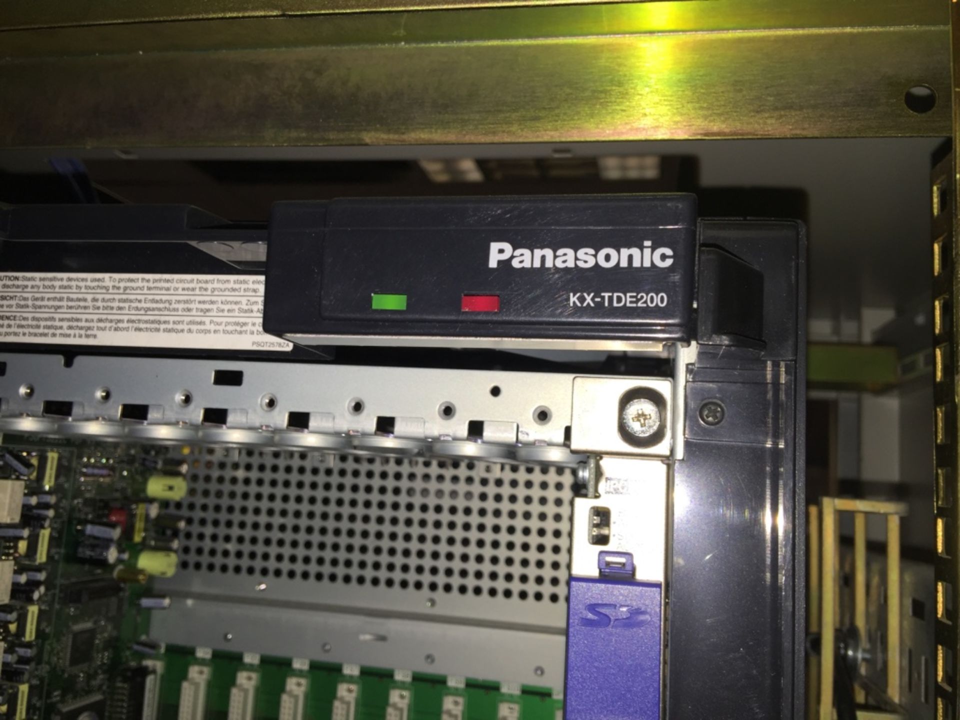 Panasonic KX - TDE200 IP PBX, with PSLP 1433 Power Supply, Serial No. OKCUF700103 Digital Phone - Image 4 of 8