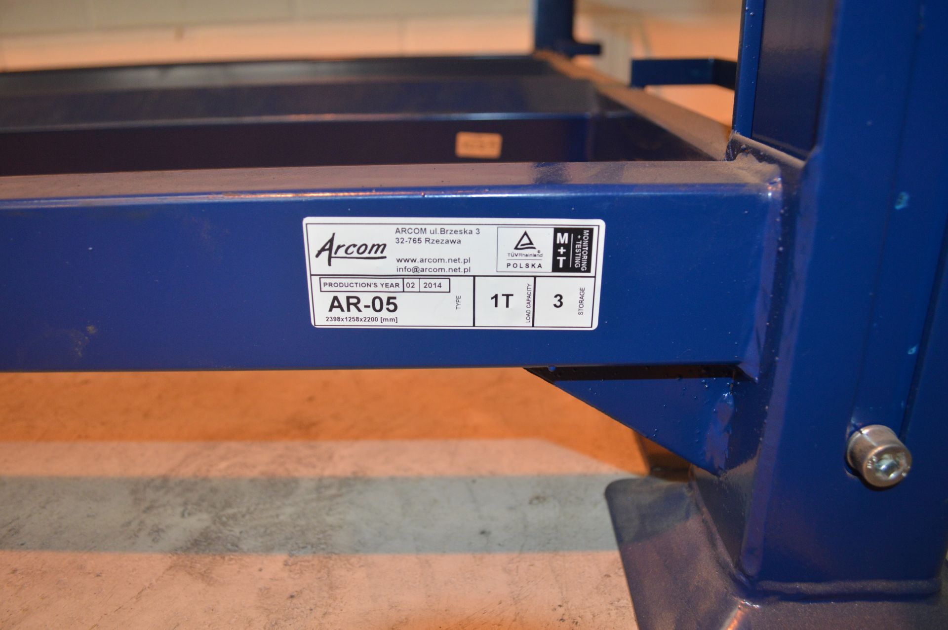 10: Arcom ARO5 Folding Tyre Storage Racks Capacity 1Tonne (Located In Minworth, Birmingham B76. - Image 6 of 10