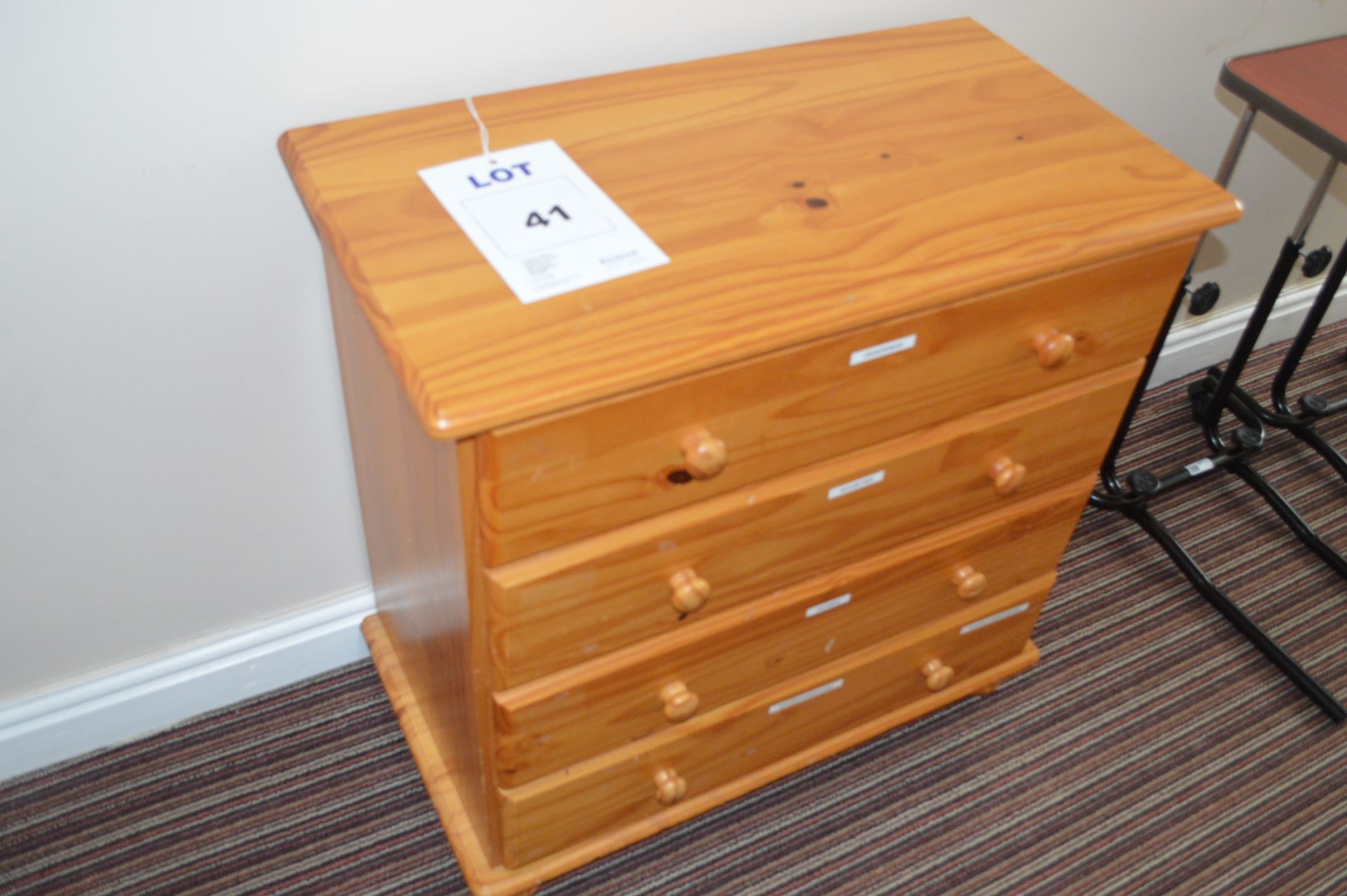 Pine 4 Drawer Chest of Drawers