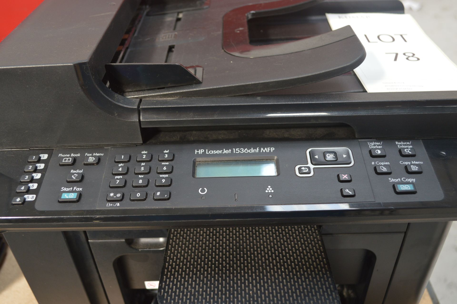 HP Laserjet 1536 dnf MFP Printer Serial No: CNC9D IHBMT (01/2012) (Please Note: Items Located in - Image 2 of 4