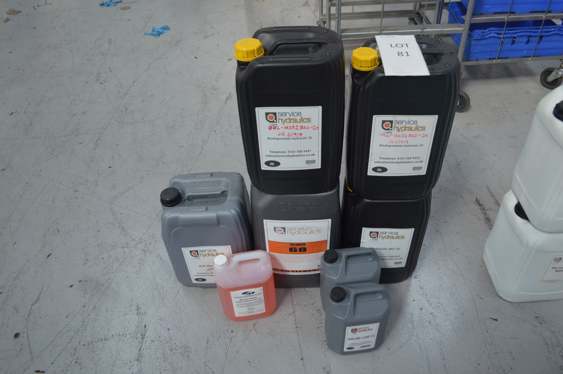 2: 20L Biodegradeable Hydraulic 32 Fluid 1: 20L Hydraulic IOS 32 Fluid 1: 20L Sidex 68 Fluid 1: