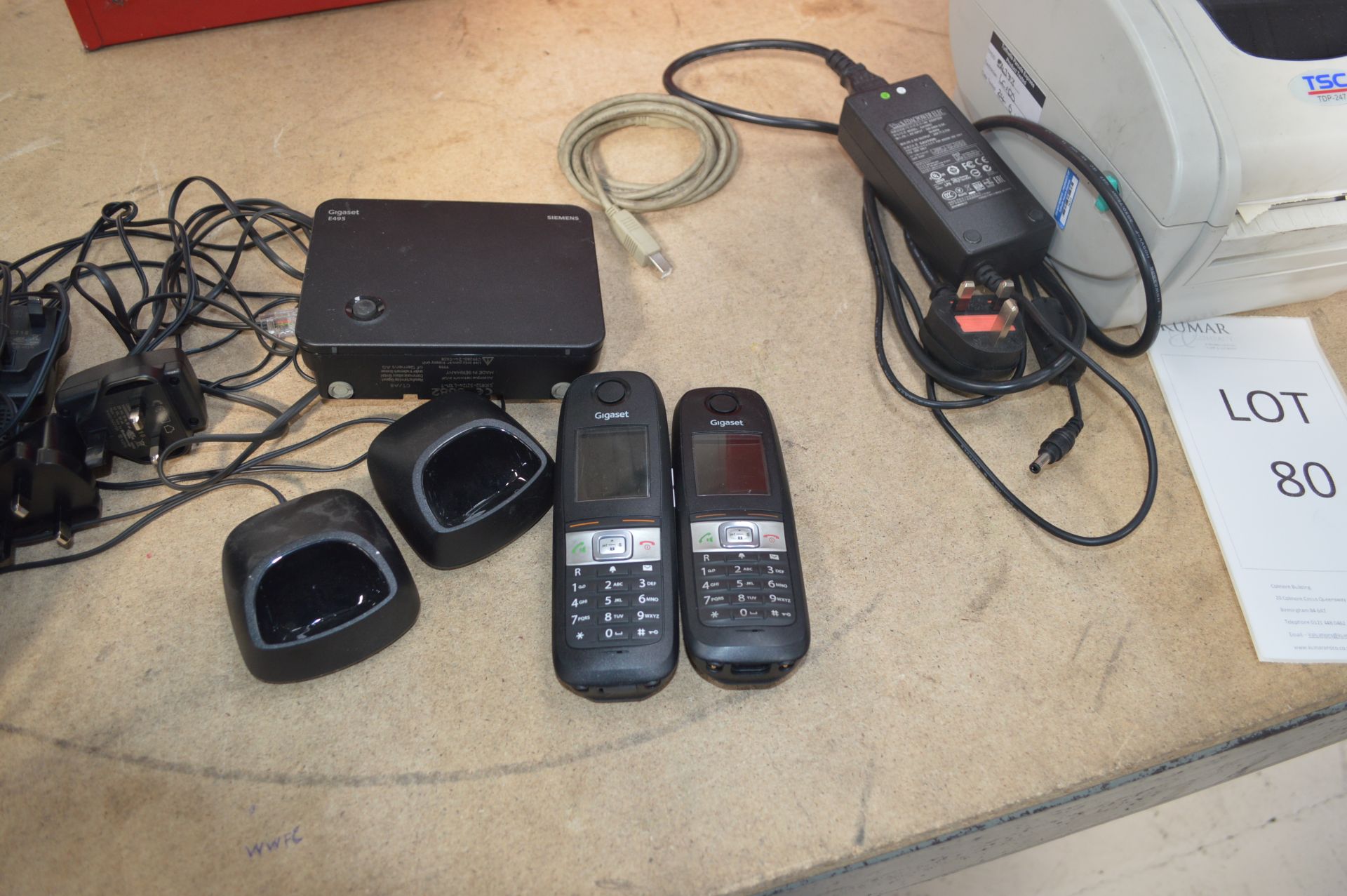 TSC Label Printer TDP-247 2 Gigaset Phones Complete With Chargers Q Connect Cross Cut 10 Shedder ( - Image 6 of 7