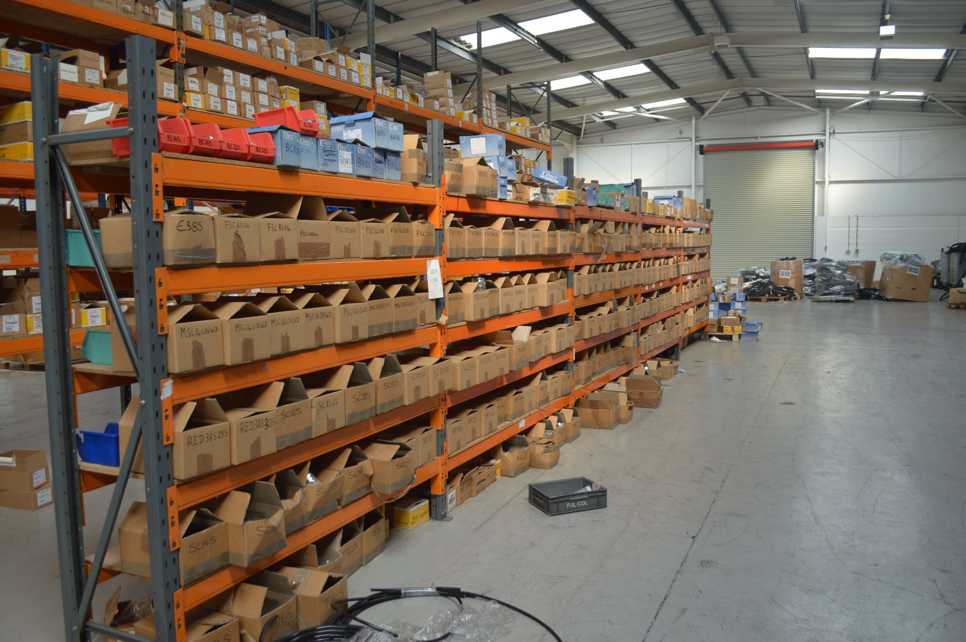 5: Bays Boltless Pallet Racking to include 6: 4mtr Uprights 50: Beams (contents not included) (