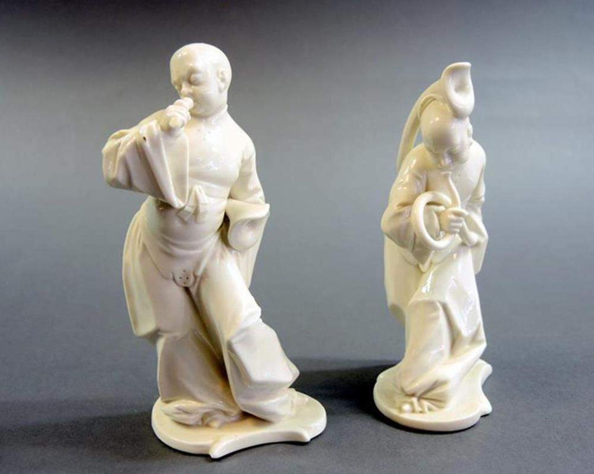 Paar Nymphenburg Porzellanfiguren, ChinesenPaar Nymphenburg Porzellanfiguren, zwei chinesische