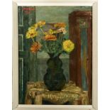 Lenk, Franz (1898-1968), zugeschrieben Maler der Neuen Sachlichkeit, Stillleben mit Blumen in