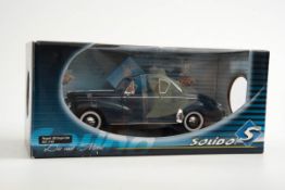 Modellauto Peugeot 203 Coupé 1954 Hersteller Solido. Modell-Nr. 8168. Dunkelblau lackiert. L.: 21