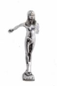 Kühlerhaubenfigur, Art déco, 1920er Jahre Nude Lady Nymph Car Mascot Hood Ornament, für