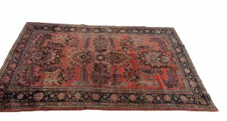 Teppich Sarough, 1. Hälfte 20. Jahrhundert 215 x 150 cm, 400.000 Knoten pro Qm, Flor aus