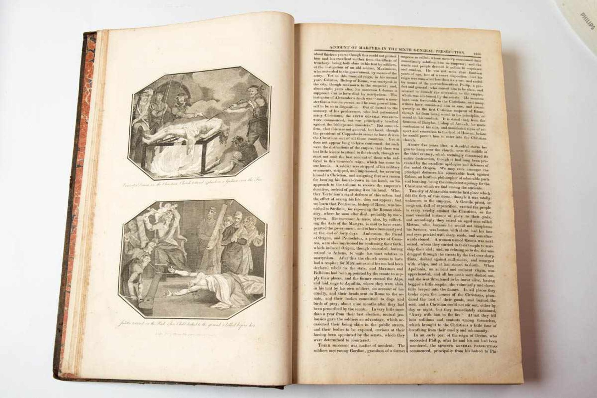 Book of Martyrs, London 1823 Lives, Persecutions & Suffrerings of the Holy Martyrs. Publiziert und - Bild 2 aus 2