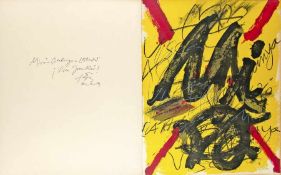 Antoni Tapies 1923 Barcelona - 2012 Gilt als der wichtigste spanische Maler und Grafiker des