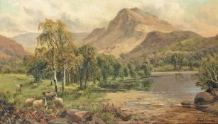 Frederick Carlton Englischer Landschaftsmaler des 19. Jh. Landschaften in Cumberland Ein Paar
