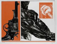 Peter Sorge Berlin 1937 - 2000 Violence Farblithografie auf Papier; H 370 mm, B 482 mm; signiert und