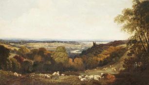 Englischer Maler des 19. Jh. Englische Waldlandschaft Öl auf Lwd; H 30,5 cm, B 50,5 cm; signiert