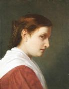Anselm Feuerbach 1829 Speyer - 1880 Venedig Bildnis einer jungen Frau Öl auf Lwd; H 43 cm, B 35