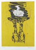 Georg Baselitz 1938 Deutschbaselitz Der Wikinger Farbaquatintaradierung auf Papier; H 670 mm, B