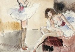 Max Schwimmer 1895 - 1960 Ballerinas Aquarell und Bleistift auf Papier; H 112 mm, B 158 mm (