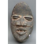 Holzmaske geschnitzt, Afrika, um 1900, h 33 cm,