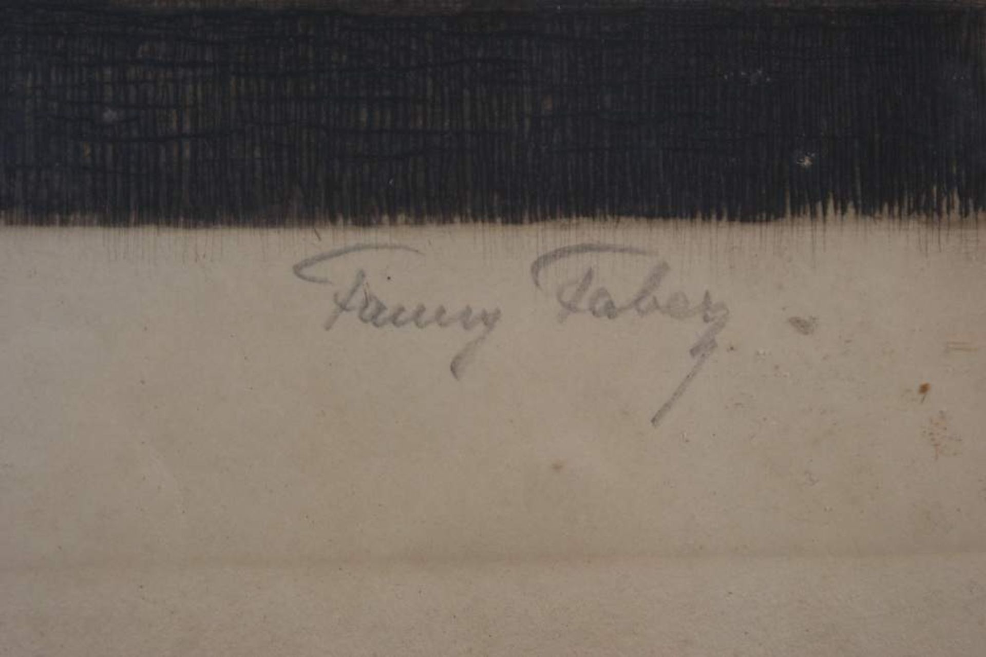 UNIVERSITÄTSKIRCHE WIENBleistiftzeichnung im schwarzen Rahmen, bez. Fanny Faber, m. R. H 48 x B 31 - Bild 6 aus 8