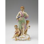 A Berlin KPM porcelain allegorical group representing the times of the day With a youth as midday